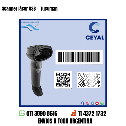 Scanner láser USB –  Tucuman