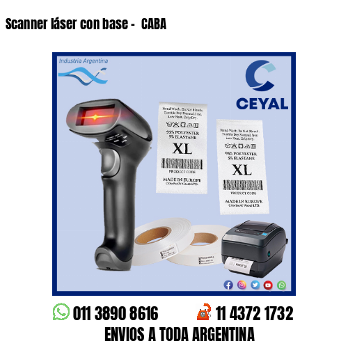 Scanner láser con base –  CABA