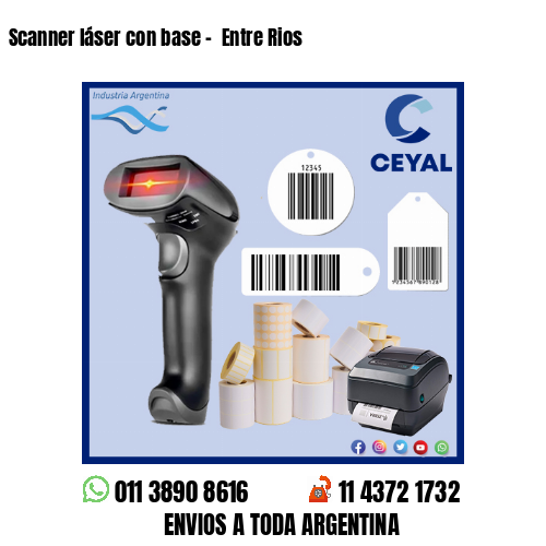 Scanner láser con base –  Entre Rios