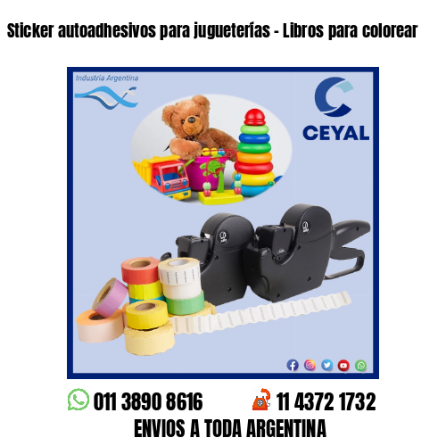 Sticker autoadhesivos para jugueterías – Libros para colorear