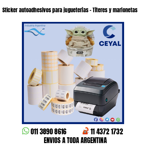 Sticker autoadhesivos para jugueterías – Títeres y marionetas