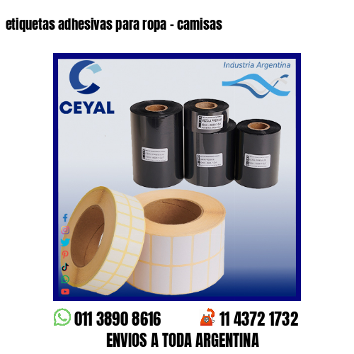 etiquetas adhesivas para ropa – camisas