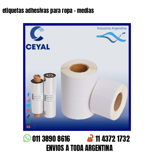 etiquetas adhesivas para ropa – medias