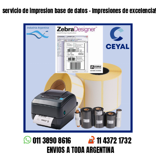 servicio de impresion base de datos – Impresiones de excelencia!