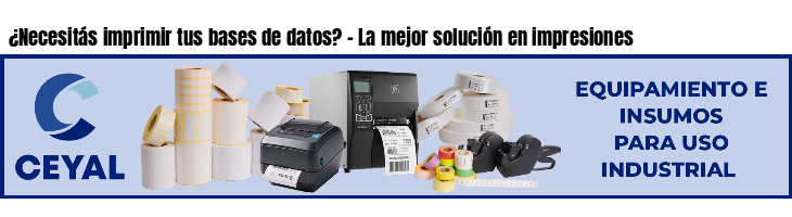 ¿Necesitás imprimir tus bases de datos? - La mejor solución en impresiones