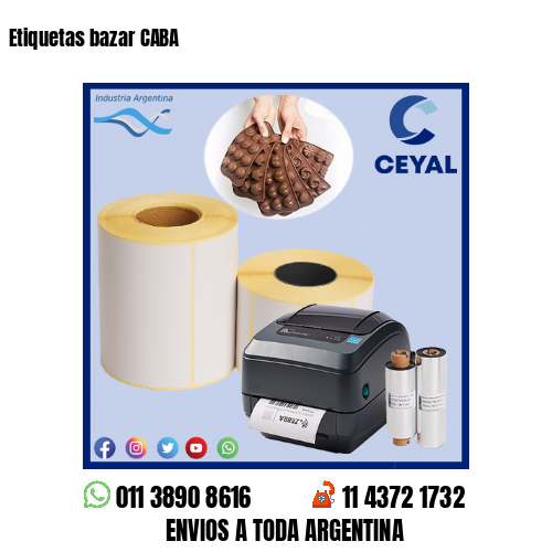 Etiquetas bazar CABA
