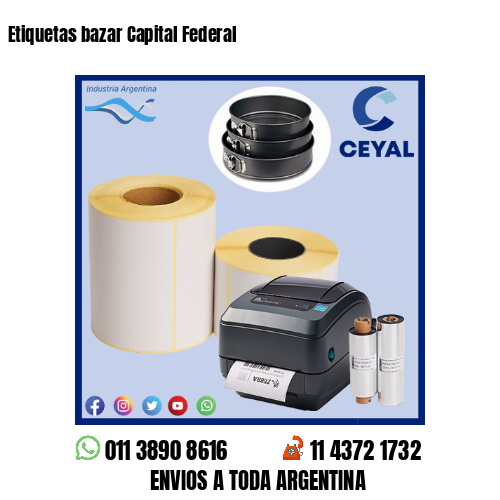 Etiquetas bazar Capital Federal