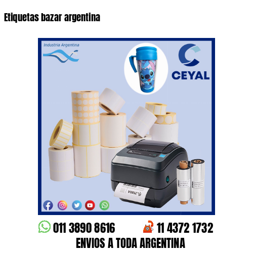 Etiquetas bazar argentina