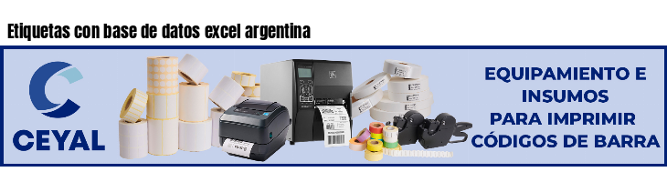 Etiquetas Con Base De Datos Excel Argentina Impresoras Etiquetas 5222