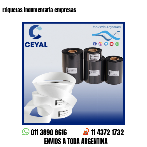 Etiquetas indumentaria empresas