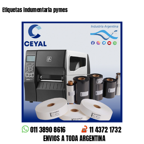 Etiquetas indumentaria pymes