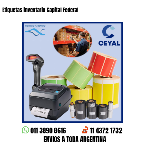 Etiquetas inventario Capital Federal