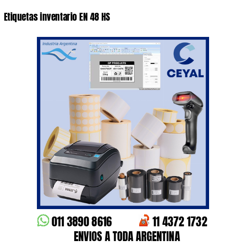Etiquetas inventario EN 48 HS