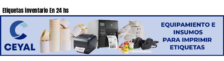 Etiquetas inventario En 24 hs