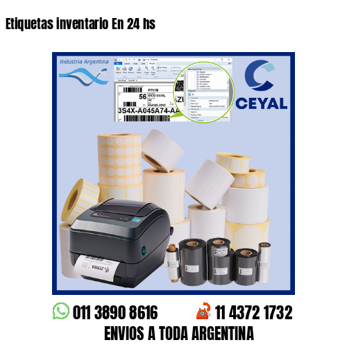 Etiquetas inventario En 24 hs
