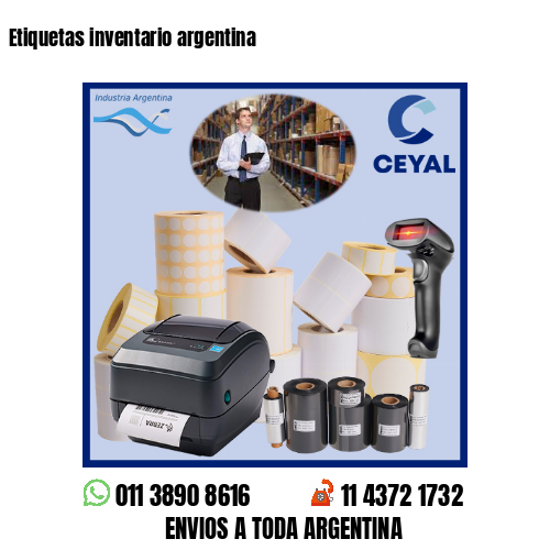 Etiquetas inventario argentina 