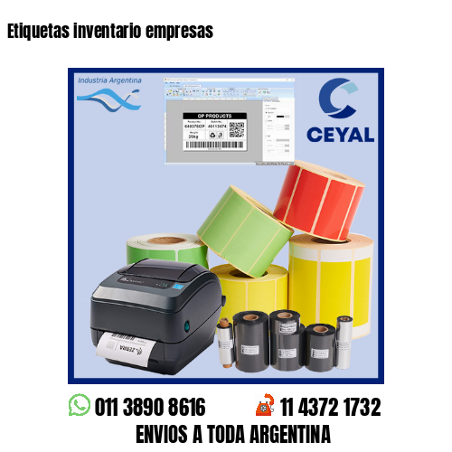 Etiquetas inventario empresas