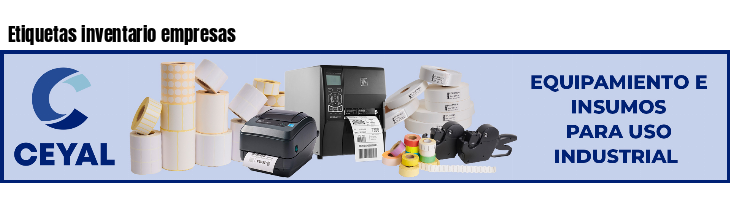 Etiquetas inventario empresas 