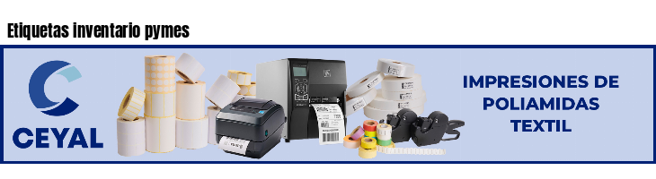 Etiquetas inventario pymes 