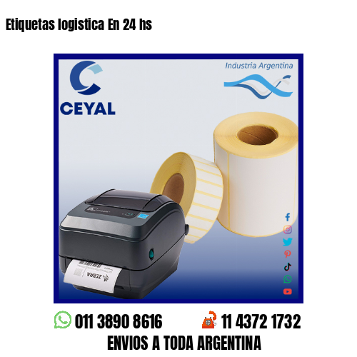 Etiquetas logistica En 24 hs