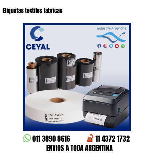 Etiquetas textiles fabricas