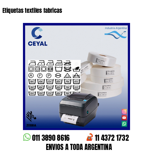 Etiquetas textiles fabricas
