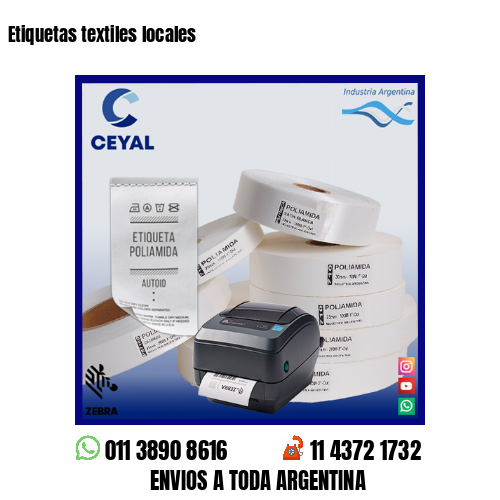 Etiquetas textiles locales