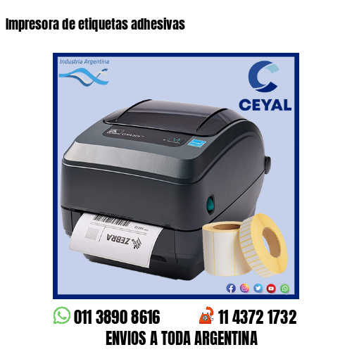 Impresora de etiquetas adhesivas