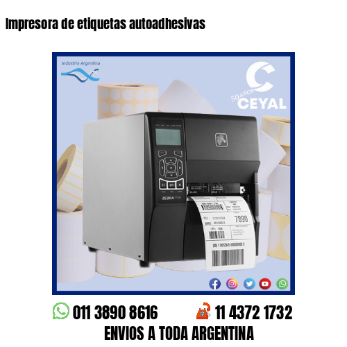 Impresora de etiquetas autoadhesivas