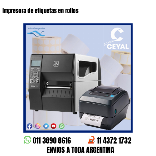 Impresora de etiquetas en rollos