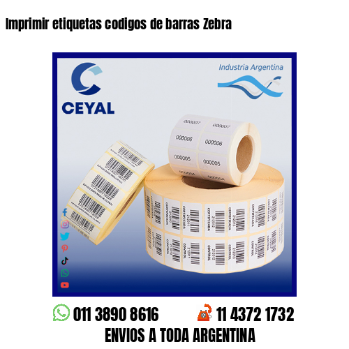 Imprimir etiquetas codigos de barras Zebra