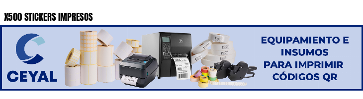 X500 STICKERS IMPRESOS