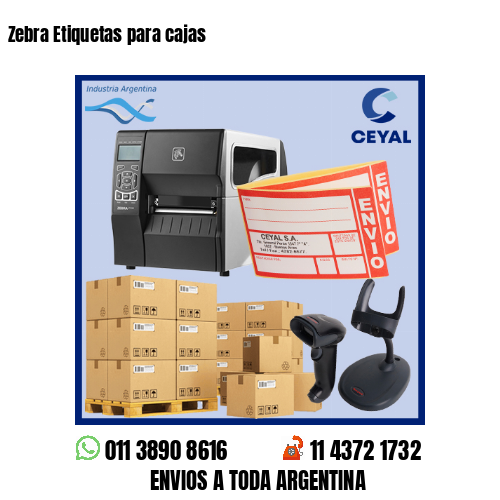 Zebra Etiquetas para cajas