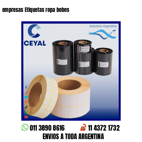 empresas Etiquetas ropa bebes