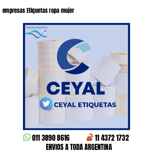 empresas Etiquetas ropa mujer