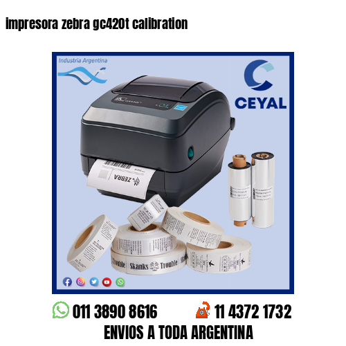 impresora zebra gc420t calibration
