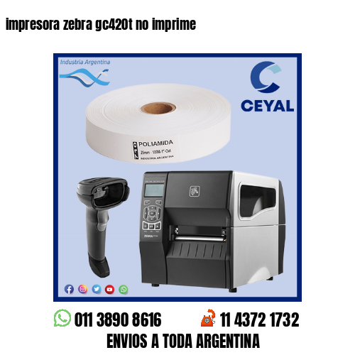 impresora zebra gc420t no imprime
