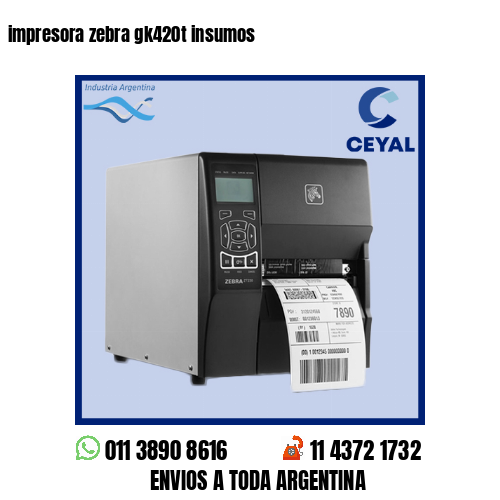 impresora zebra gk420t insumos