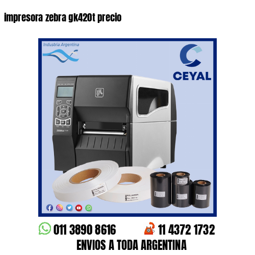 impresora zebra gk420t precio