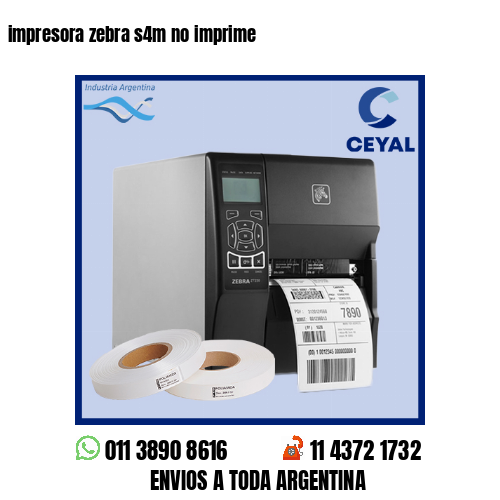 impresora zebra s4m no imprime