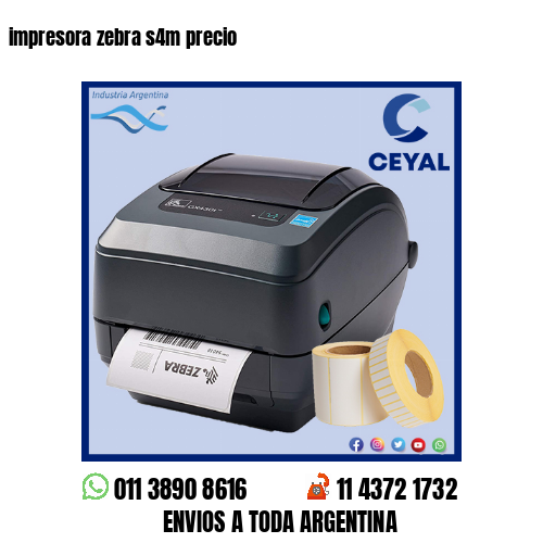 impresora zebra s4m precio