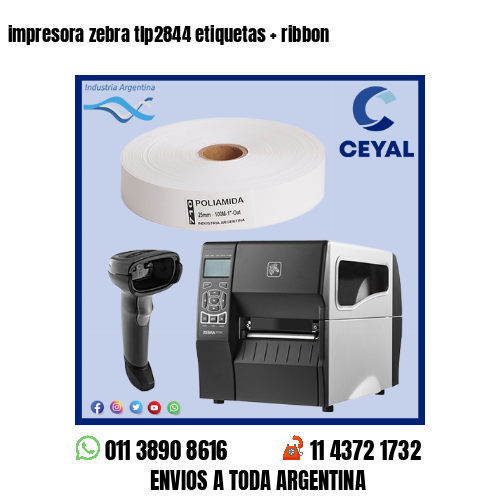 impresora zebra tlp2844 etiquetas   ribbon