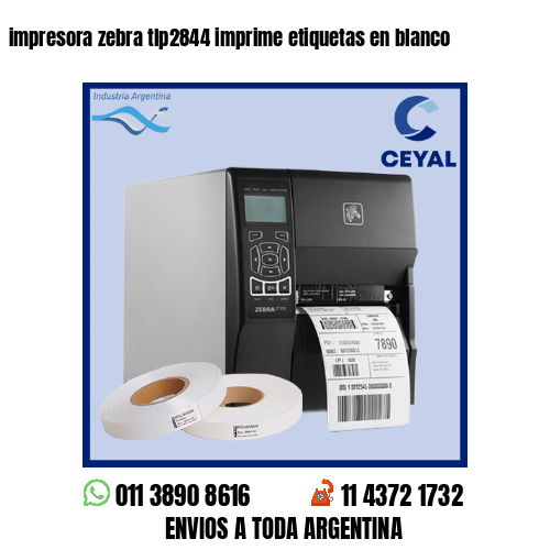 impresora zebra tlp2844 imprime etiquetas en blanco