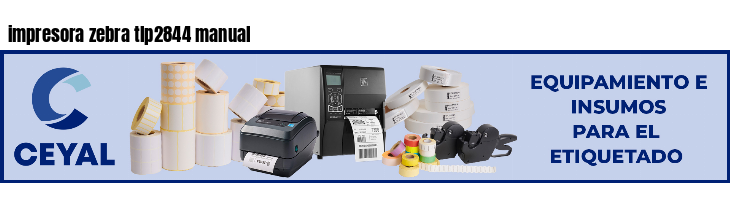impresora zebra tlp2844 manual
