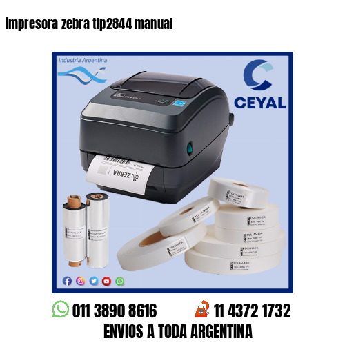 impresora zebra tlp2844 manual