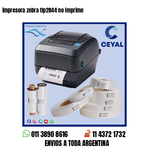 impresora zebra tlp2844 no imprime