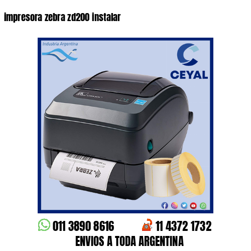 impresora zebra zd200 instalar