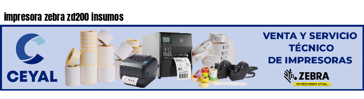 impresora zebra zd200 insumos