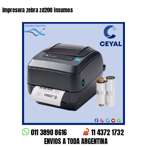 impresora zebra zd200 insumos
