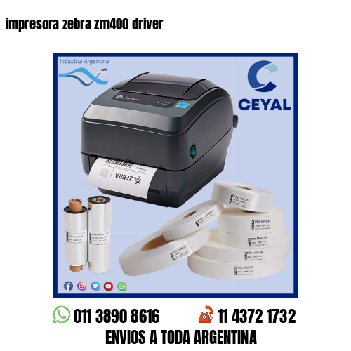 impresora zebra zm400 driver